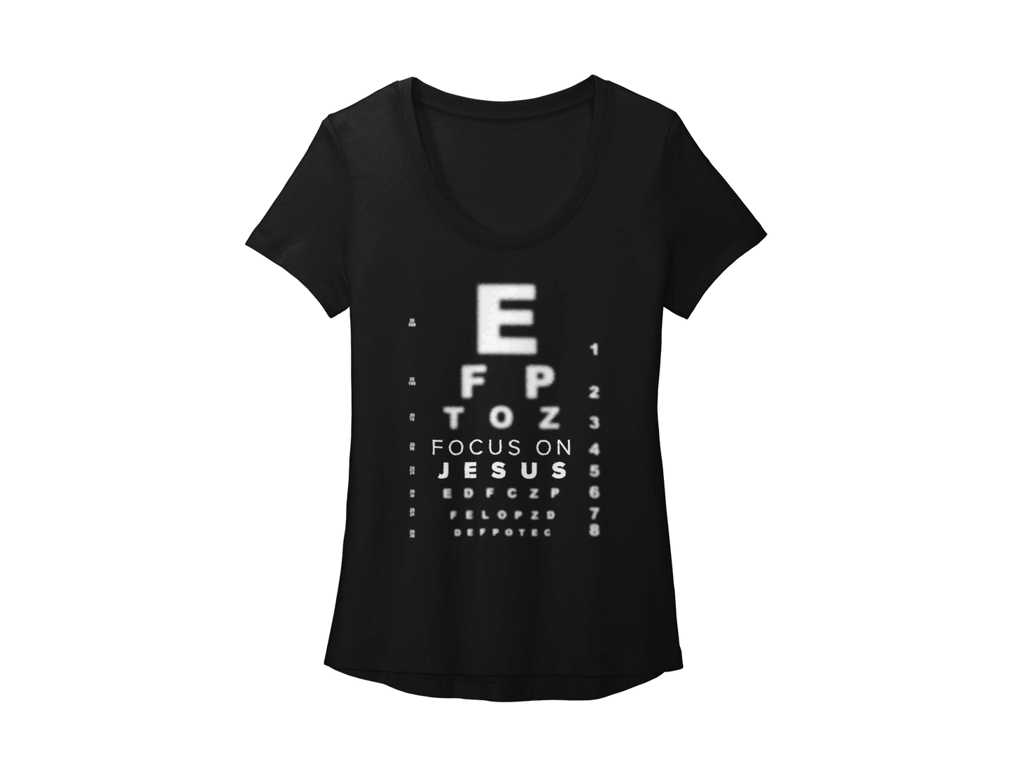 FOCUS ON JESUS - CHRISTIAN T-SHIRT