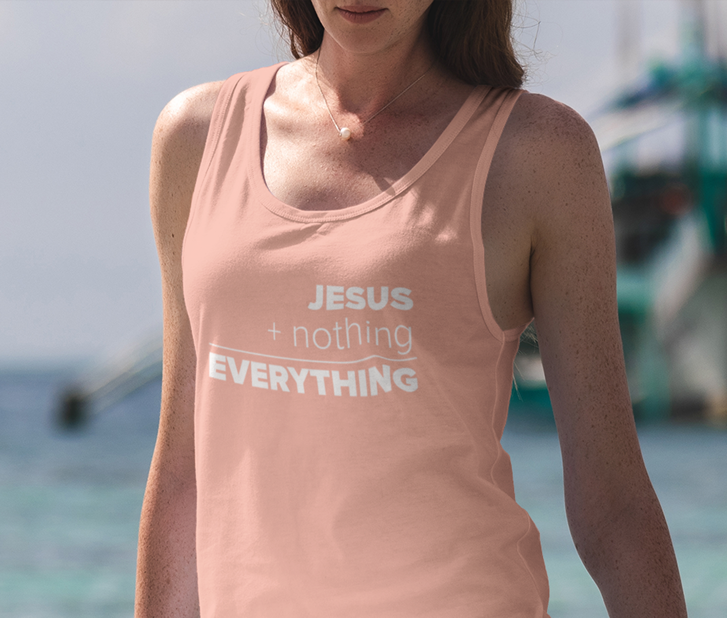 JESUS EQUALS EVERYTHING TANK FRONT - CHRISTIAN CLOTHING